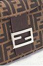 view 5 of 9 Fendi Zucca Baguette Shoulder Bag in Tobacco Brown