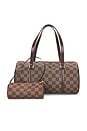 view 1 of 10 Louis Vuitton Damier Ebene Papillon 30 Handbag & Mini Set in Brown