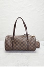 view 3 of 10 Louis Vuitton Damier Ebene Papillon 30 Handbag & Mini Set in Brown