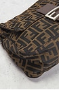 view 10 of 10 Fendi Zucca Mama Forever Baguette Shoulder Bag in Brown