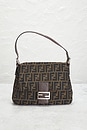 view 2 of 10 Fendi Zucca Mama Forever Baguette Shoulder Bag in Brown