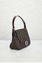 view 4 of 10 Fendi Zucca Mama Forever Baguette Shoulder Bag in Brown