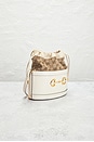 view 4 of 10 Gucci Horsebit 1955 Bucket Bag in Mystic White & Beige