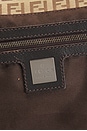 view 5 of 9 Fendi Zucchino Baguette Shoulder Bag in Brown