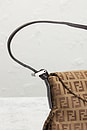 view 9 of 9 Fendi Zucchino Baguette Shoulder Bag in Brown