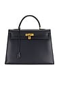 view 1 of 9 SAC À MAIN HERMES in Blue Indigo