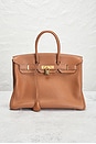 view 2 of 10 Hermes Togo Birkin 35 Retourne Handbag in Gold