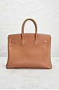 view 3 of 10 Hermes Togo Birkin 35 Retourne Handbag in Gold