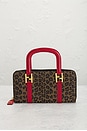 view 2 of 9 Fendi Leopard Print Handbag in Brown