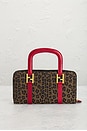 view 3 of 9 Fendi Leopard Print Handbag in Brown