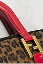 view 7 of 9 Fendi Leopard Print Handbag in Brown