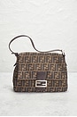 view 2 of 10 Fendi Zucca Mama Forever Baguette Shoulder Bag in Tobacco Brown