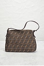 view 3 of 10 Fendi Zucca Mama Forever Baguette Shoulder Bag in Tobacco Brown