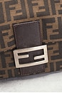 view 5 of 10 Fendi Zucca Mama Forever Baguette Shoulder Bag in Tobacco Brown