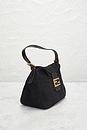 view 4 of 10 Fendi Suede Mama Baguette Shoulder Bag in Black