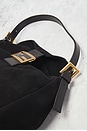 view 7 of 10 Fendi Suede Mama Baguette Shoulder Bag in Black