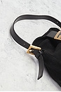 view 8 of 10 Fendi Suede Mama Baguette Shoulder Bag in Black