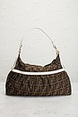 view 3 of 9 Fendi Zucca Chef Shoulder Bag in Brown