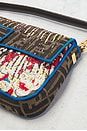 view 9 of 10 Fendi Zucca Embroidered Baguette Shoulder Bag in Multi