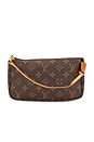 view 1 of 7 Louis Vuitton Monogram Pochette Accessoires Shoulder Bag in Brown