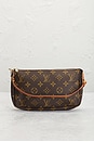 view 2 of 8 Louis Vuitton Monogram Pochette Accessoires Shoulder Bag in Brown