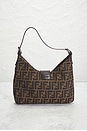 view 3 of 10 Fendi Zucca Hobo Bag in Brown