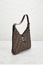 view 4 of 10 Fendi Zucca Hobo Bag in Brown