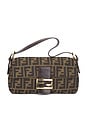 view 1 of 10 Fendi Zucca Baguette Shoulder Bag in Brown