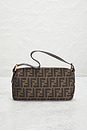 view 3 of 10 Fendi Zucca Baguette Shoulder Bag in Brown