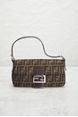 view 2 of 10 Fendi Zucca Baguette Shoulder Bag in Brown