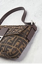 view 9 of 10 Fendi Zucca Baguette Shoulder Bag in Brown