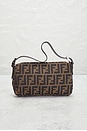view 3 of 10 Fendi Zucca Baguette Shoulder Bag in Brown