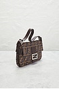 view 4 of 10 Fendi Zucca Baguette Shoulder Bag in Brown
