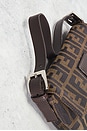 view 9 of 10 Fendi Zucca Baguette Shoulder Bag in Brown
