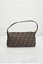 view 3 of 10 Fendi Zucca Baguette Shoulder Bag in Brown