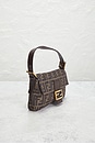 view 4 of 10 Fendi Zucca Baguette Shoulder Bag in Brown