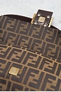 view 7 of 10 Fendi Zucca Baguette Shoulder Bag in Brown