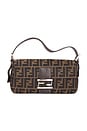 view 1 of 10 Fendi Zucca Baguette Shoulder Bag in Brown