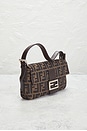 view 4 of 10 Fendi Zucca Baguette Shoulder Bag in Brown