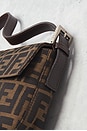 view 8 of 10 Fendi Zucca Baguette Shoulder Bag in Brown