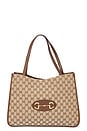 view 1 of 10 Gucci Horsebit 1955 Tote Bag in Beige