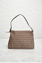 view 3 of 10 Fendi Zucchino Mama Baguette Shoulder Bag in Brown