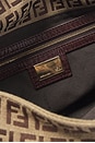 view 6 of 10 Fendi Zucchino Mama Baguette Shoulder Bag in Brown