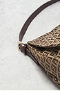 view 8 of 10 Fendi Zucchino Mama Baguette Shoulder Bag in Brown