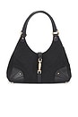 view 1 of 10 Gucci Nailhead Bardot Shoulder Bag in Black