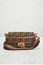 view 2 of 10 Fendi Zucca Baguette NM Shoulder Bag in Brown