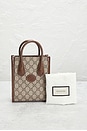 view 10 of 10 Gucci Retro Interlocking G Mini Tote Bag in Brown