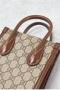 view 8 of 10 Gucci Retro Interlocking G Mini Tote Bag in Brown
