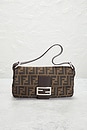 view 2 of 10 Fendi Zucca Baguette Shoulder Bag in Tobacco Brown
