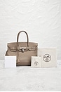 view 10 of 10 Hermes Togo Birkin 30 Handbag in Etoupe